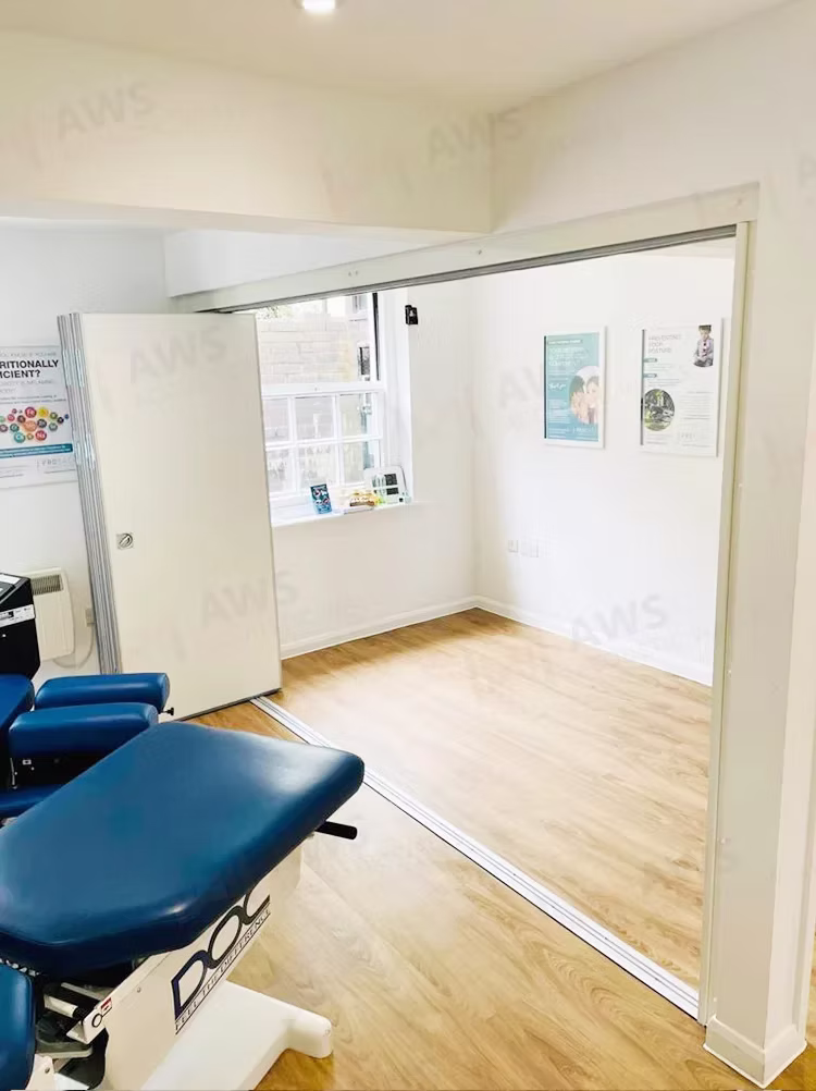 Folding wall system installed in Essex commercial building