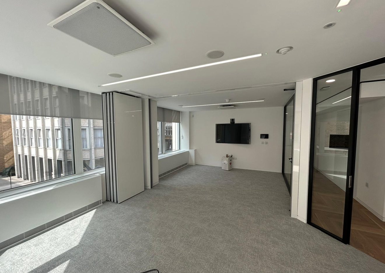 Custom movable wall system installed in Essex