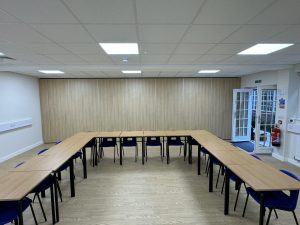 Sliding partition North London office