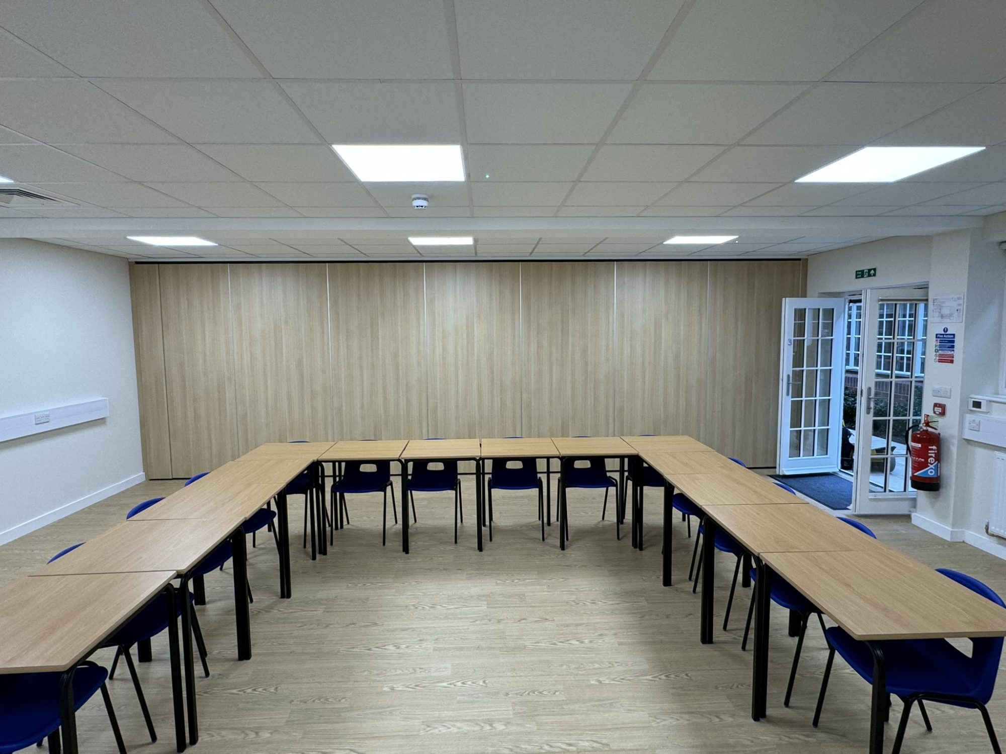 Sliding partition North London office