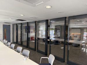 Acoustic movable wall system in Southern London office