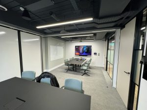 Movable partition system Essex commercial building